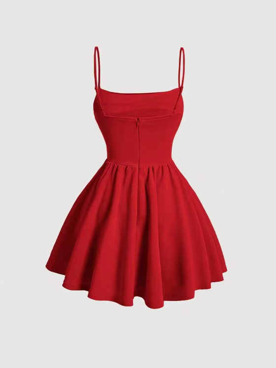 Red Sleeveless Dress